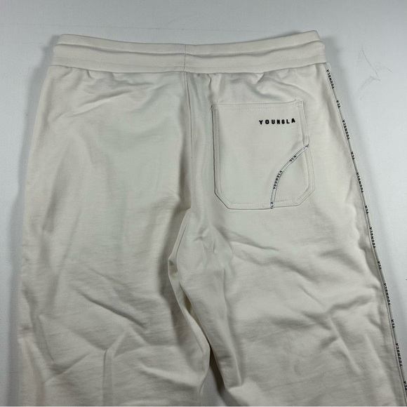Young La BAGGY Sweatpants Comfort Unisex XL Joggers Cream NEW With TAGS - Picture 8 of 10